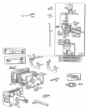 Carburetor  Air Cleaner Grp Diagram and Parts List for 114702-0174-01  Briggs and Stratton Engine